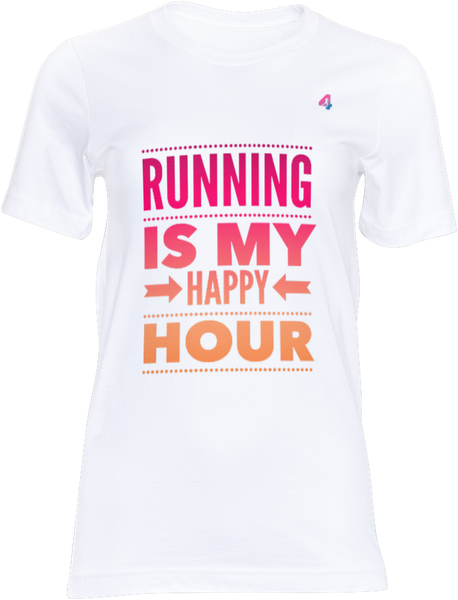 Running Is My Happy Hour - T-shirt