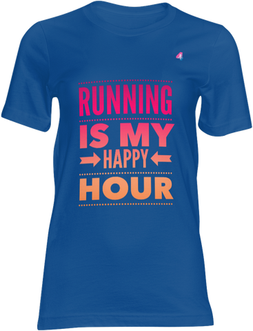 Running Is My Happy Hour - T-shirt