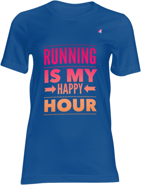 Running Is My Happy Hour - T-shirt