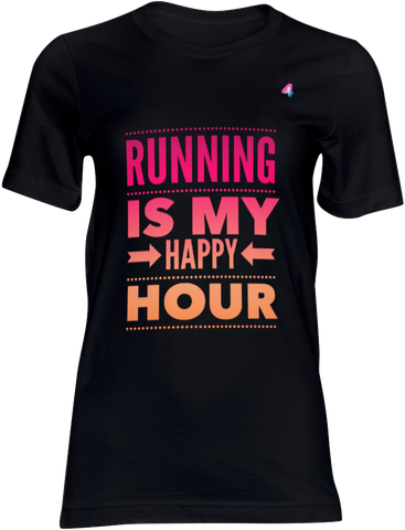 Running Is My Happy Hour - T-shirt