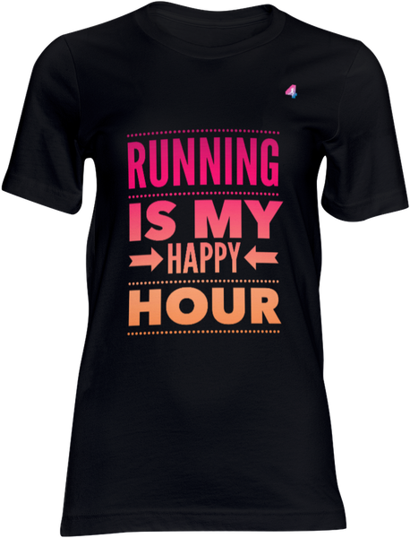 Running Is My Happy Hour - T-shirt